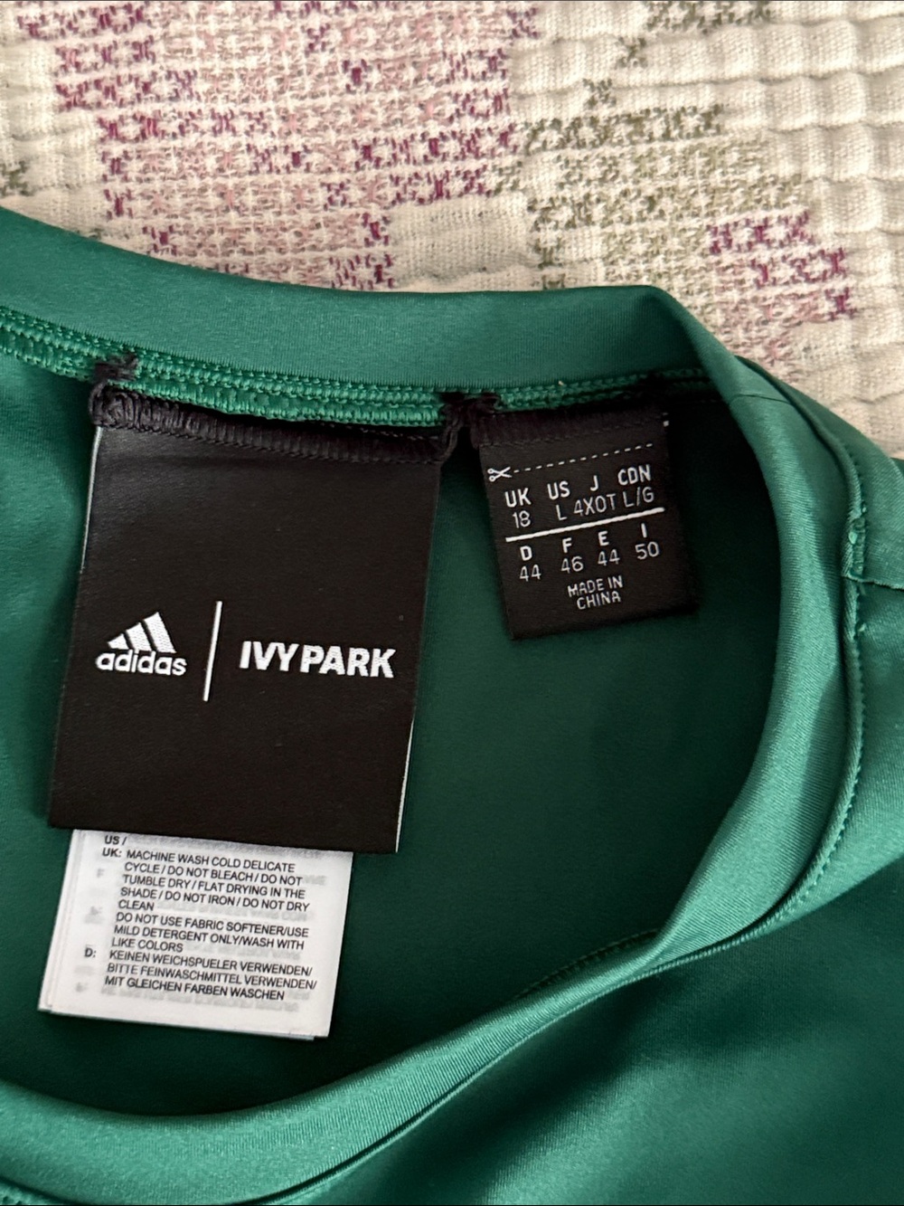 dark green Adidas x Ivy Park corset crop top - Picture 7 of 8